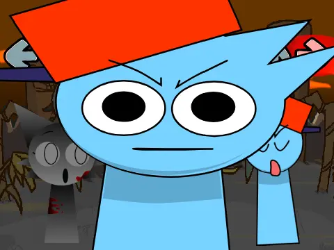 Friday Night Funkin Sprunki mod with rhythm gameplay and custom characters