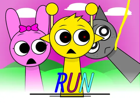 Forgotten Sprunki World Uncomplete Game Logo