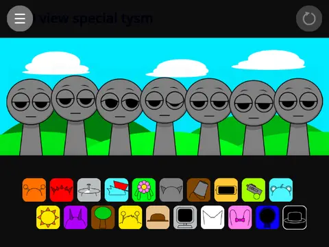 Friday Night Sprunki 2.0 game logo featuring Sprunki characters