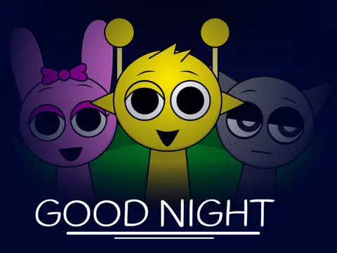 Good Night Sprunki Version 3.0 Online Game Cover