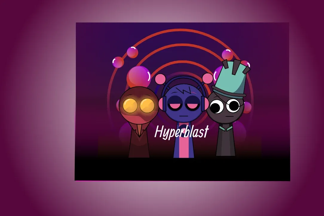 Hyperblast Game Logo - Explosive Sprunki Action