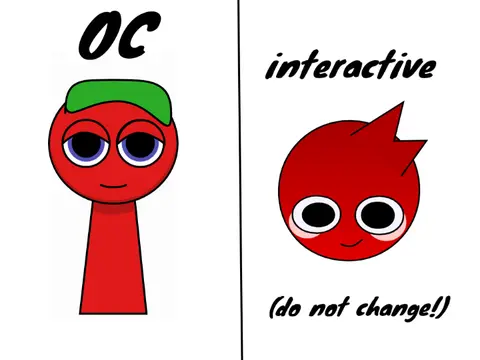 Logo for the OC transformation tool version 6: I Will Turn Your OC Into a Sprunki Interactive Character Remix