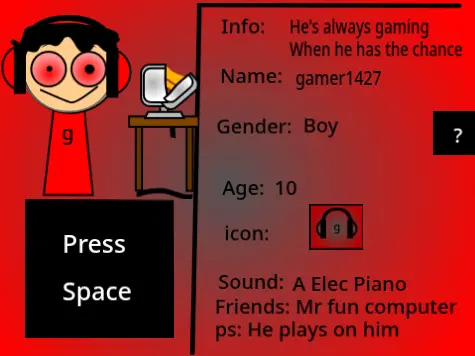 Dual-form Sprunki character remix inspired by Ethan Gamer TV