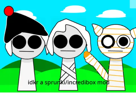 Logo for the experimental idk a sprunki mod game