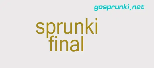 sprunki final series Game Cover