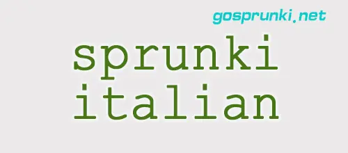 sprunki italian series Game Cover