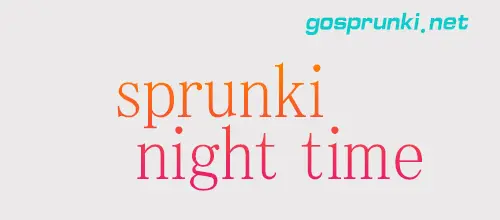 sprunki night time series Game Cover