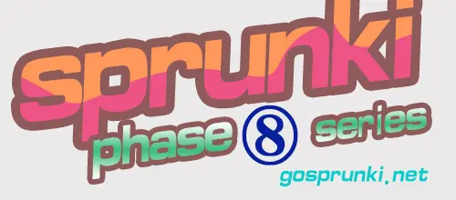 Sprunki Phase 8 Series logo featuring pixel art characters