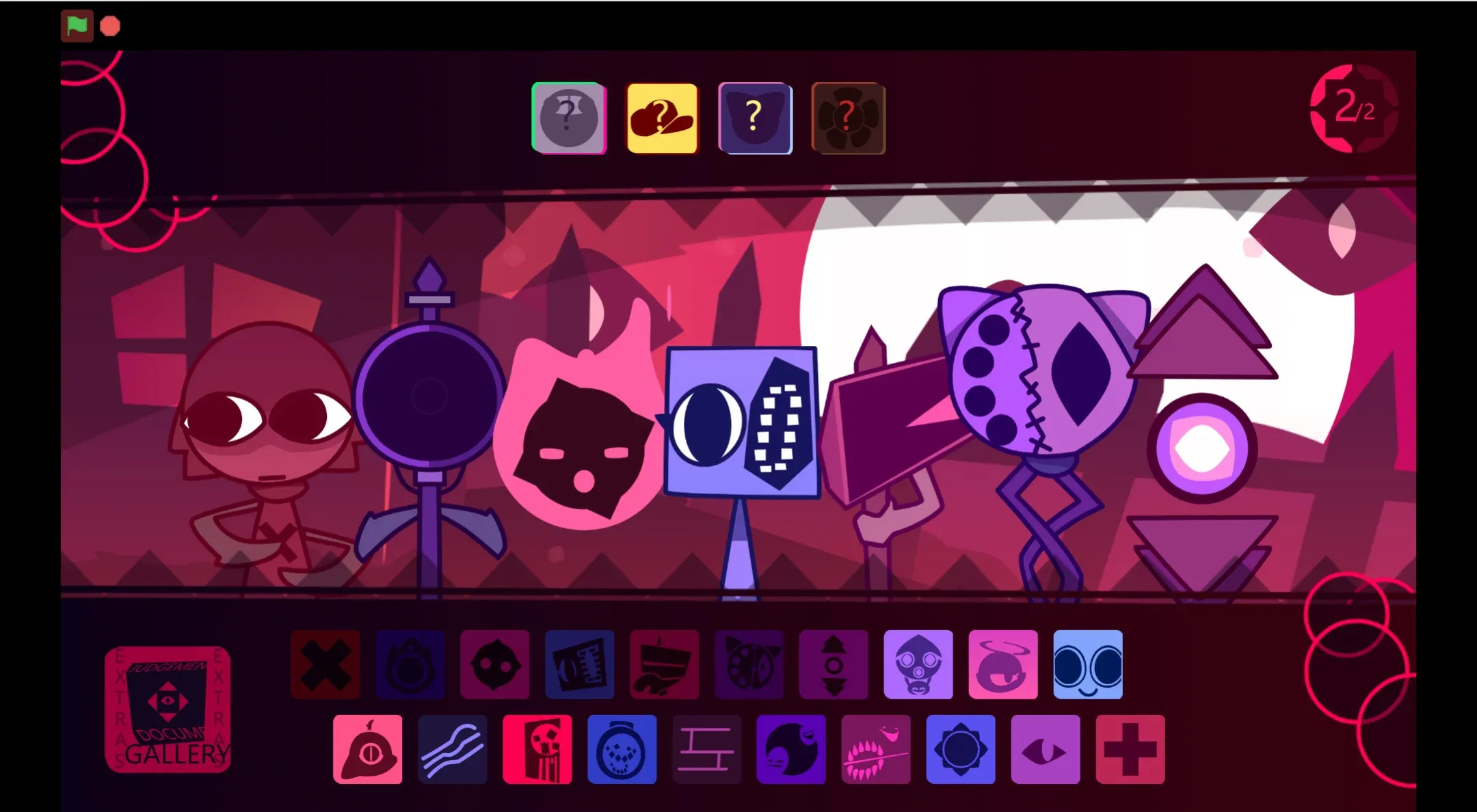 Incredibop Deadline Game Logo featuring Sprunki characters in musical poses