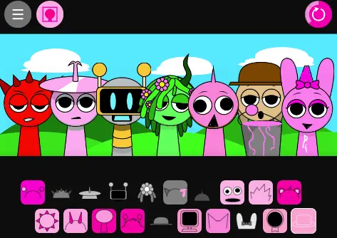Pink Funcki Mod Interactive Gameplay Pink Funcki Mod Gameplay - Creating Music with Sprunki Characters