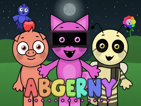 Incredibox Abgerny but Sprunki Babies game cover image featuring cute Sprunki baby characters