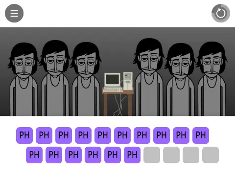 Incredibox Demo Phase 1 game logo showing parody modification interface