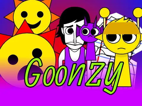 Incredibox Goonzy But Sprunki game logo featuring mixed characters