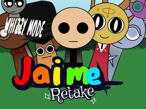 Logo for Jaime Sprunki Retake Release Incredibox mod version 1.2.65