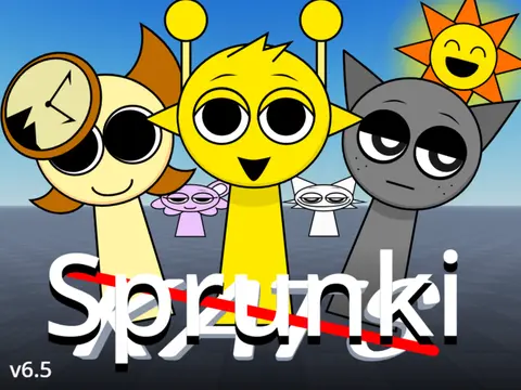 Official logo for Incredibox Kats But Sprunki version 3.0 featuring sprunki characters