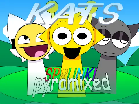 Official logo for Incredibox Kats Sprunki Pyramixed music game