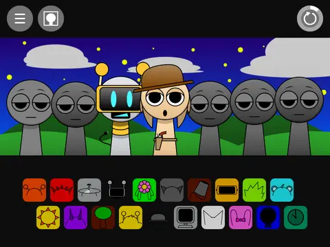 Incredibox Night Sprunki nocturnal characters music creation