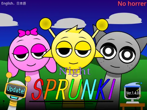 Night Sprunki without accessories music game
