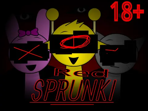Incredibox Red Sprunki Game Cover Image - Red Sprunki Variation