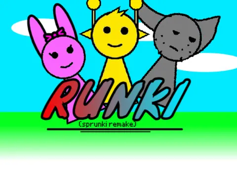 Official logo of Incredibox Runki Sprunki Remake game featuring colorful sprunki characters