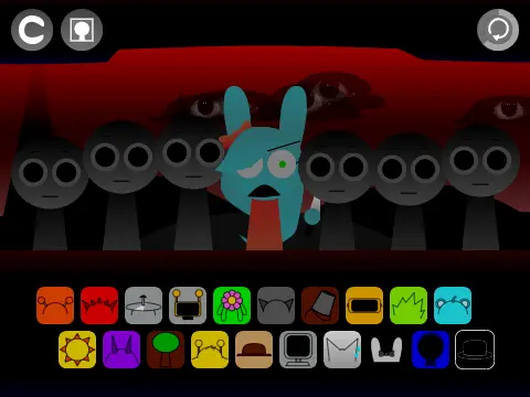 Logo for the 1-year anniversary remake of Incredibox Sprunki