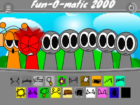 Official logo for Incredibox Sprunki 2005 retro music game