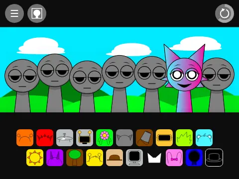 Official logo for Incredibox Sprunki 2025 Edition featuring new character designs