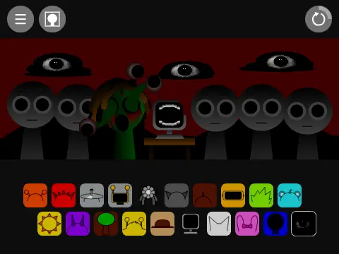 Latest Incredibox Sprunki game cover with updated characters and interface