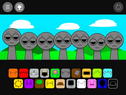 Incredibox Sprunki Gameplay Screenshot - Music Mixing Interface