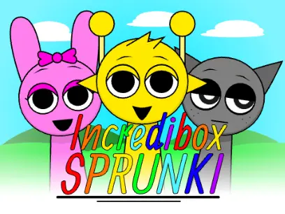 Incredibox Sprunki game cover showing colorful Sprunki characters making music