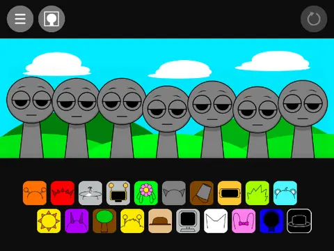 Incredibox Sprunki mod logo with colorful characters