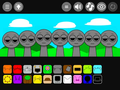 Incredibox Sprunki mod game logo featuring colorful beat-making characters