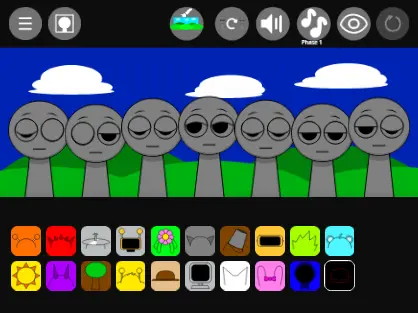 Incredibox Sprunki mod game cover showing music mixing interface