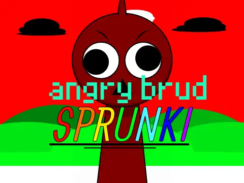 Incredibox Sprunki Angry Brud Game Cover - Horror Mod Edition
