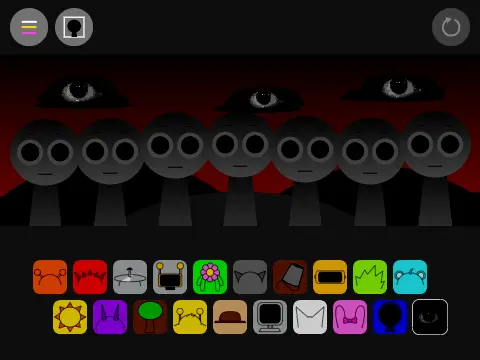 Incredibox Sprunki Animation But Bad Remix game logo featuring animated Sprunki characters