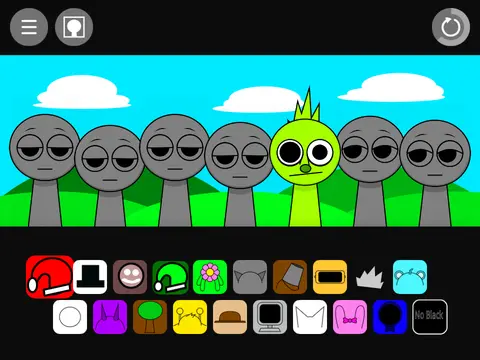 Sprunki Archive Remix-5 game featuring collection of Sprunki music phases