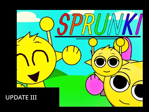 Incredibox Sprunki Archive Update III game cover showing technical improvements