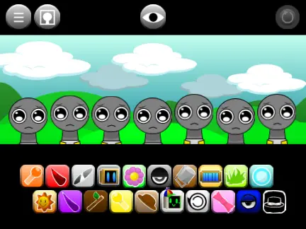 Incredibox Sprunki Babies game logo featuring scary-cute baby characters