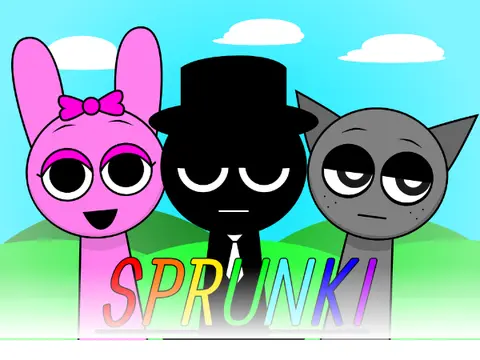 Incredibox Sprunki Black But Normal character illustration