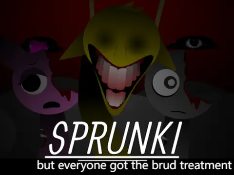 Official logo for Incredibox Sprunki Brud Treatment mod featuring the brud character transformation