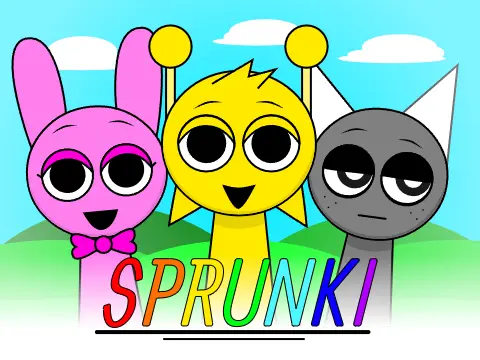 Colorful Sprunki characters for Incredibox mod with unique animations