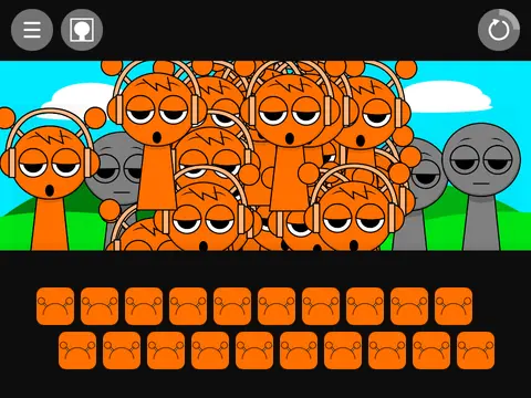 Incredibox Sprunki But All Is A Oren character with oren treatment theme playing music