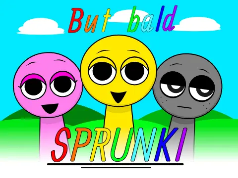 Incredibox Sprunki But Bald Game Logo Cover