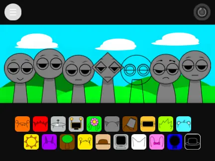 Enhanced Incredibox Sprunki interface with auto mode indicators