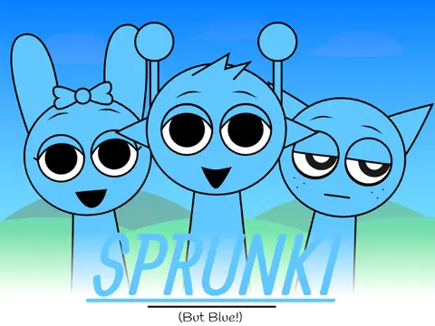 Blue Sprunki character in Incredibox But Blue and Even Faster and Censored game