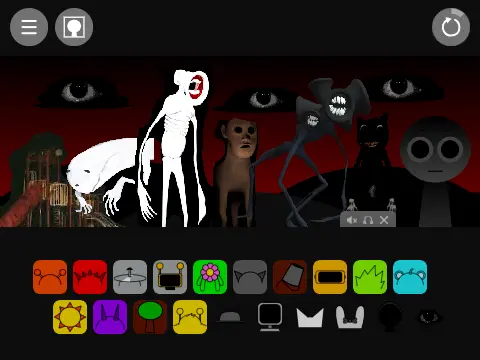Sprunki characters redesigned as creepy Trevor Henderson creature in this horror mod