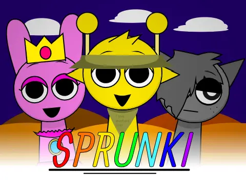 Incredibox Sprunki Halloween music game character illustration