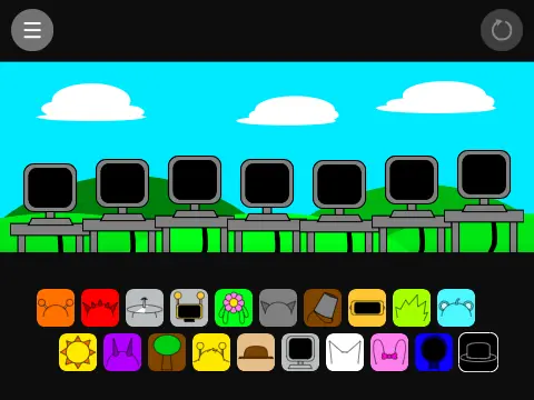 Incredibox Sprunki But game logo featuring quirky Sprunki characters