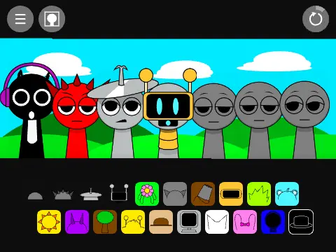 Incredibox Sprunki But Not Blood and My Cat Rico mod logo