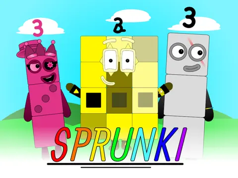 Logo for Incredibox Sprunki and Numberblocks crossover OC remix game